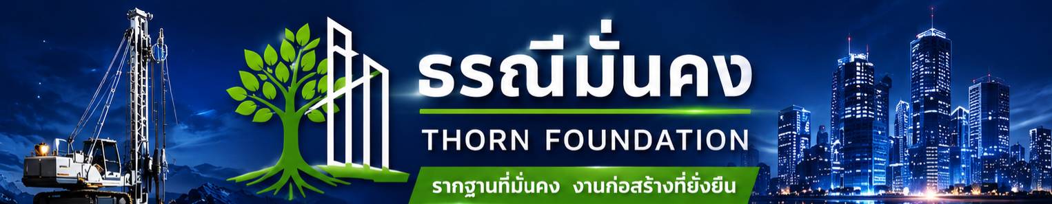 ธรณีมั่นคง THORN FOUNDATION ยกอาคารและเสริมฐานรากด้วยไมโครไพล์